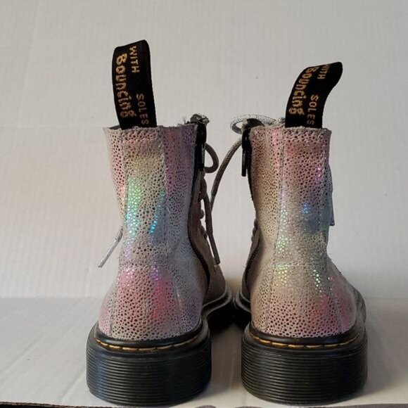 Dr Martens Pascal Boots Doc's DM's Doc Marten's Iridescent GIRLS Youth Kids 2 - Picture 5 of 12